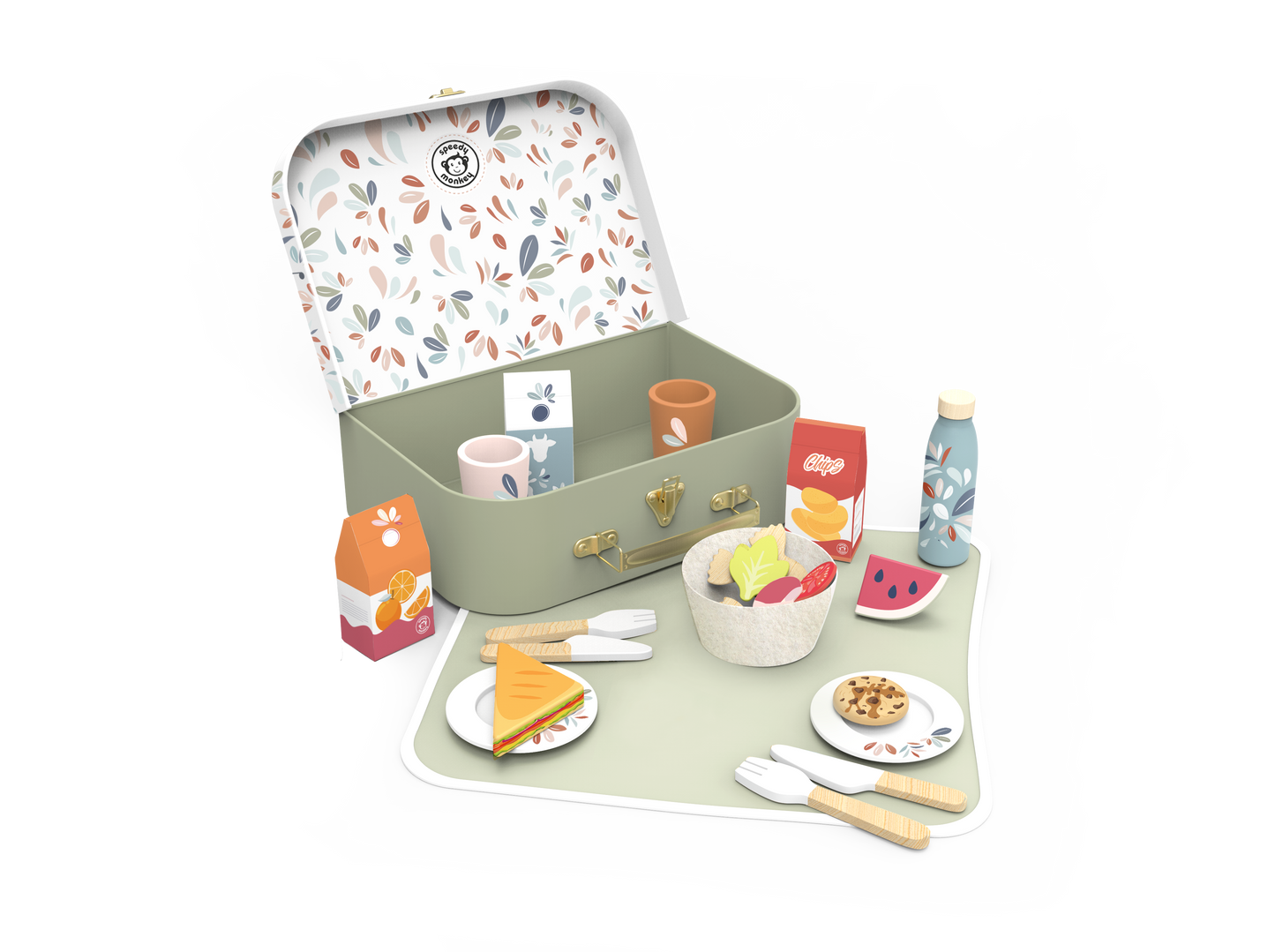 Picnic Basket (Wooden Toys)