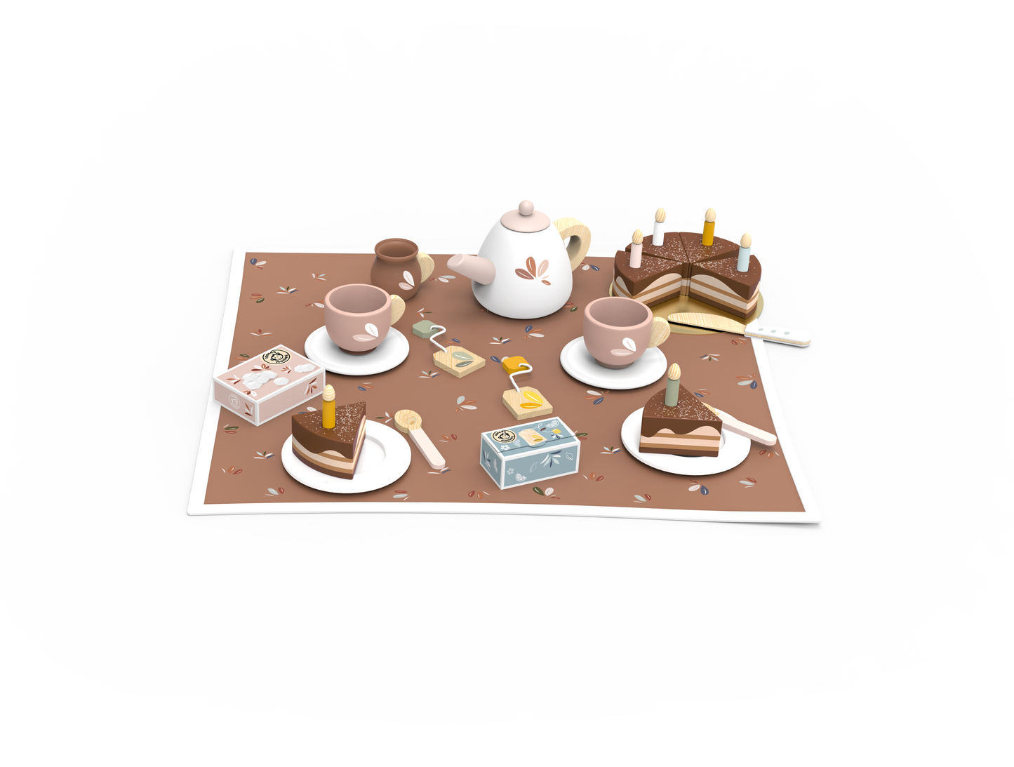 Birthday Tea Set (Wooden Toys)