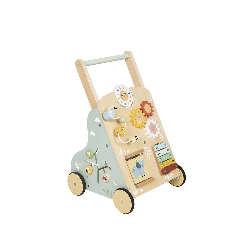 Wooden baby walker