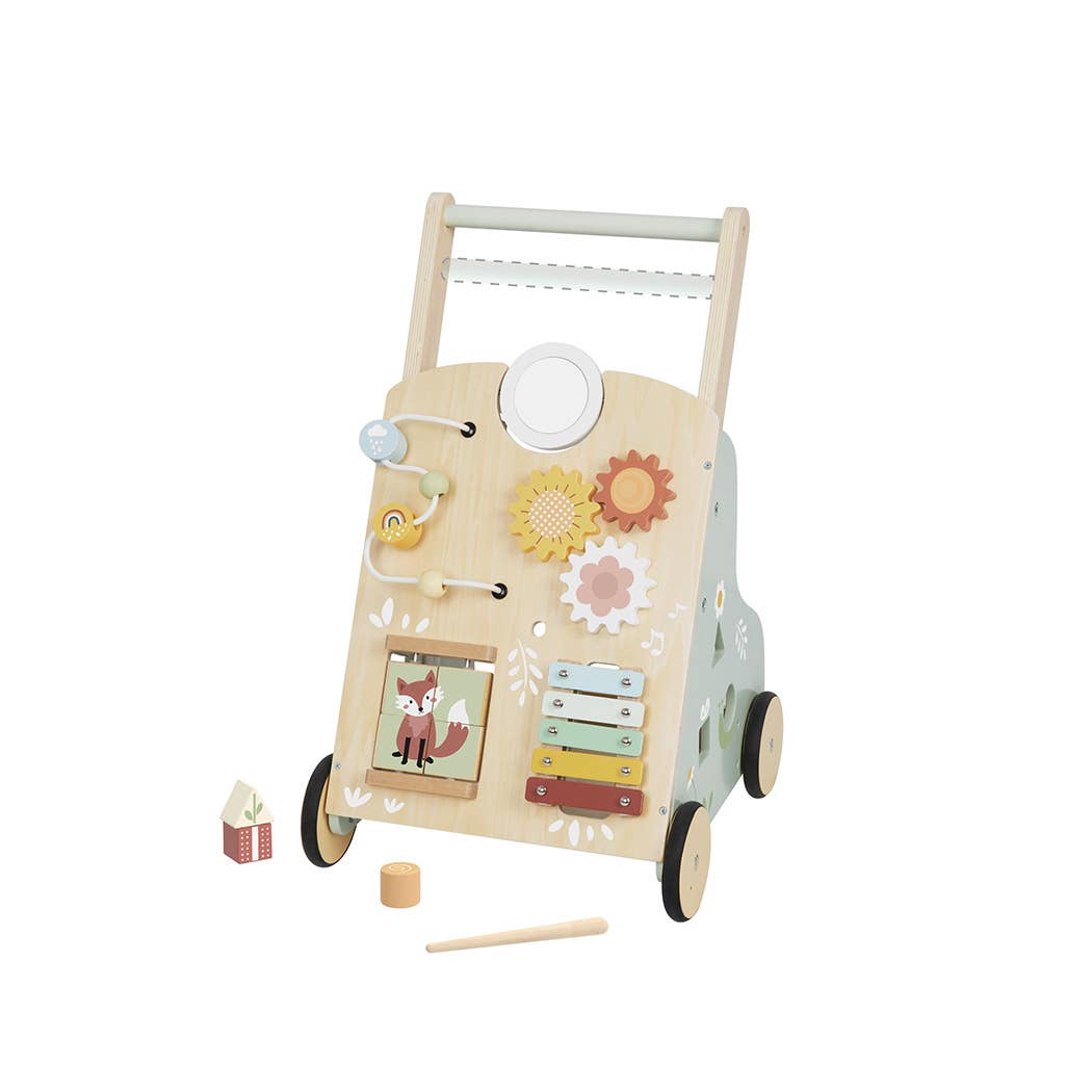 Wooden baby walker